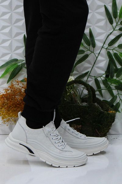 fort Guja 24K518 White Comfortable Flexible Original Product Genuine Leather Men's Shoes