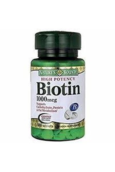 Nature's Bounty Biotin 1000 Mcg 100 Tablets