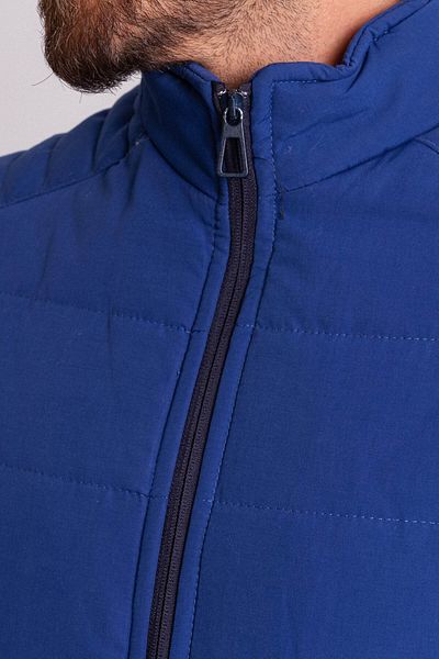 Mcr Quilted Slim Fit Judge Collar Inflatable Men's Vest Indigo - 40907.21Y