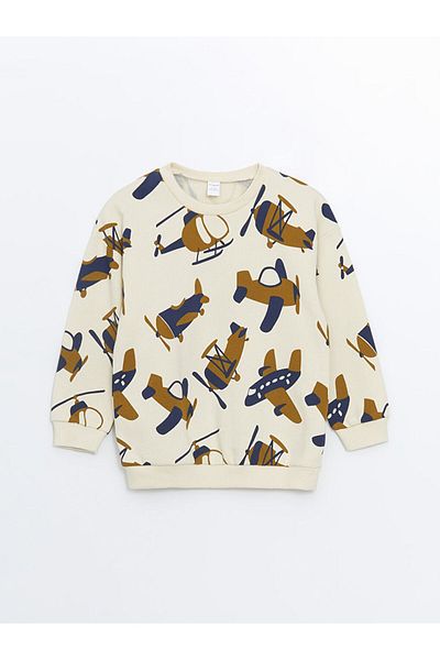 LC Waikiki Crew Neck Long Sleeve Baby Boy Sweatshirt and Sweatpants Set of 2