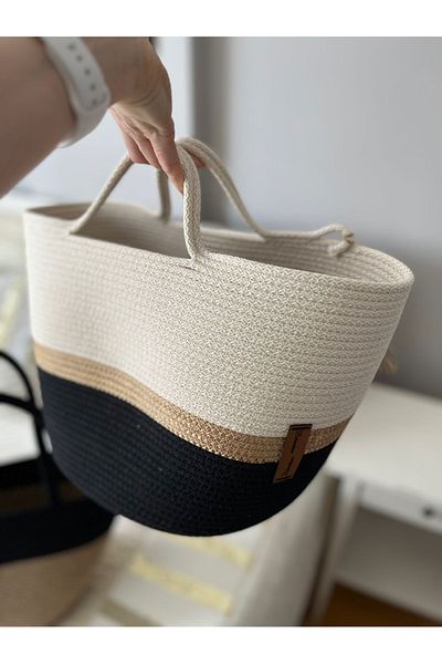 Bohemahomedecor Σχέδιο Ψάθινη τσάντα ψάθινη τσάντα ώμου Τσάντα παραλίας καθημερινή τσάντα