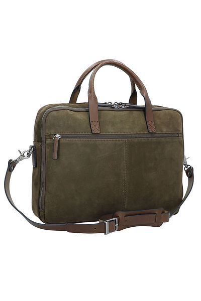 Castelijn & Beerens 41 cm Nubuk Aktentasche - Gesicht Computer Fachless Leder