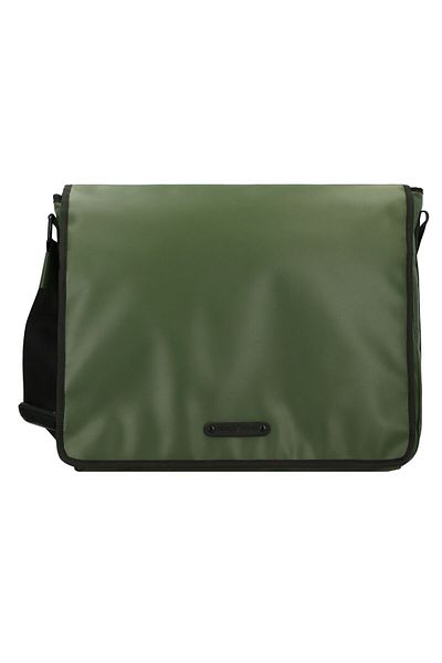 Greenburry 40 cm breite recycelte Plane Postman Laptopfach