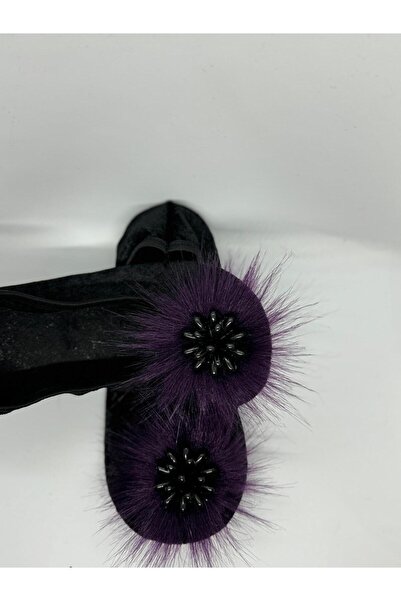 SiFu STYLE Elegance and Comfort Together: Grape Stoned Home Flats Booties