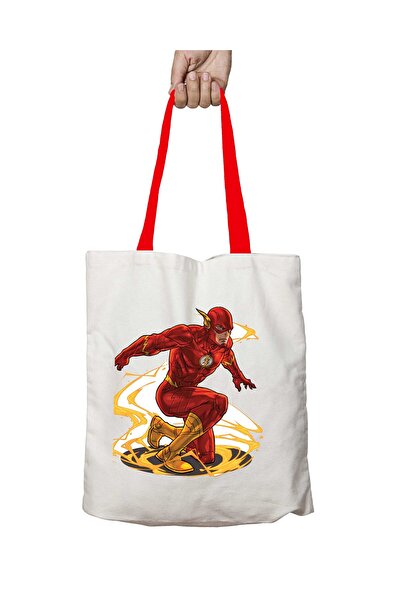 ART HEDİYE حقيبة كتف ذا فلاش 2 قابلة للغسل بمقبض أحمر