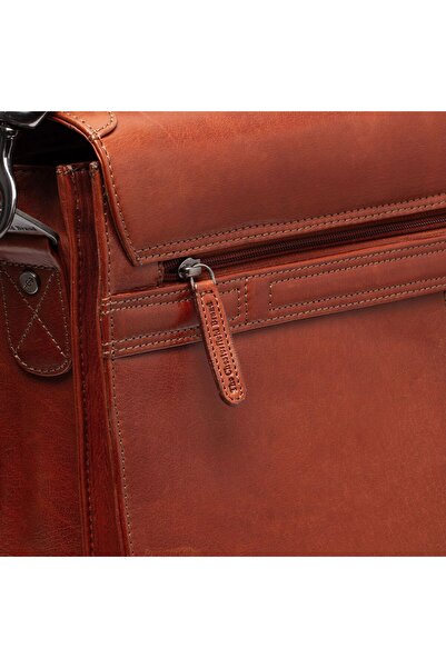 The Chesterfield Brand Laptopfach Salvatore Aktentaschen Messenger Leder 42 cm