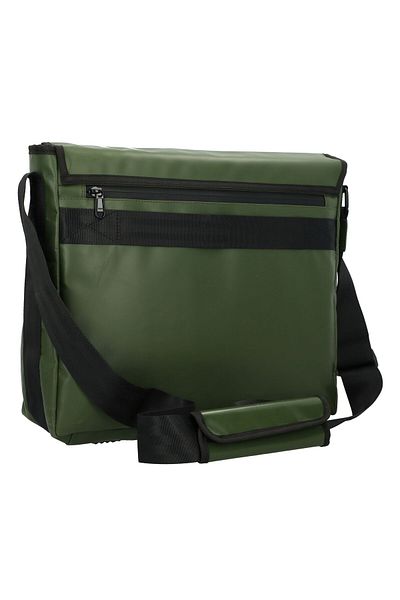 Greenburry 40 cm breite recycelte Plane Postman Laptopfach