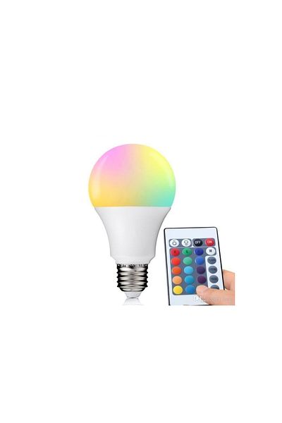 VİZYON لمبة إضاءة منزلية متغيرة الألوان بجهاز تحكم عن بُعد Rgb 9 واط أبيض بما في ذلك 16 لونًا
