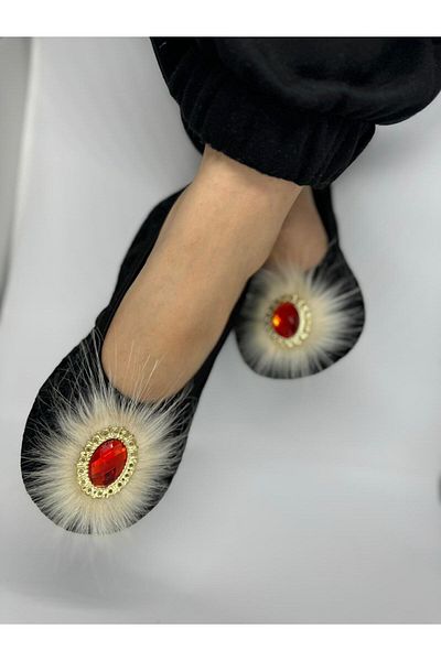 SiFu STYLE Κομψότητα και άνεση μαζί: Hürrem Taşlı Ev Ballerina Pisi Booties