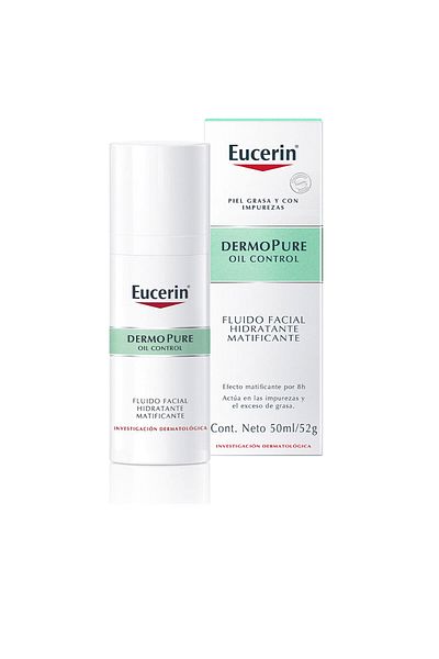 Eucerin Dermopure Oil Control Mattierendes, Feuchtigkeitsspendendes Gesichtsfluid 50 ml