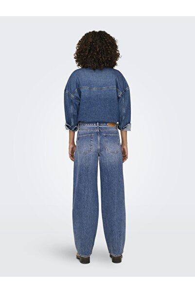 ONLY Düz Kesim Jeans Onlgianna Mittlere Taille Ballon Schnitt Jeans