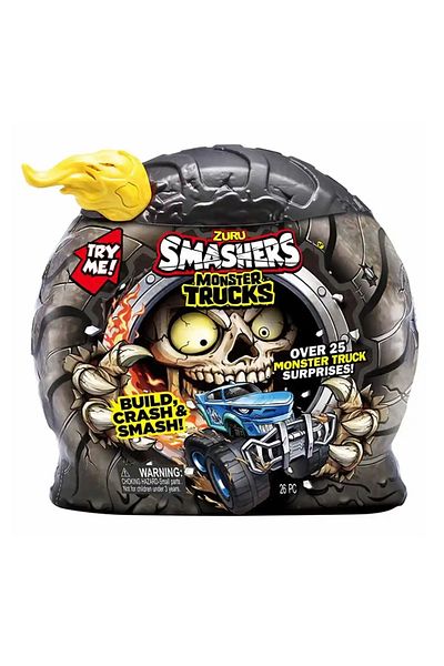 Zuru مجموعة ألعاب Smashers Monster Truck Surprise S1 | افتح الصندوق، وقم بتحطيمه واكتشف متعة الوحوش بداخله!
