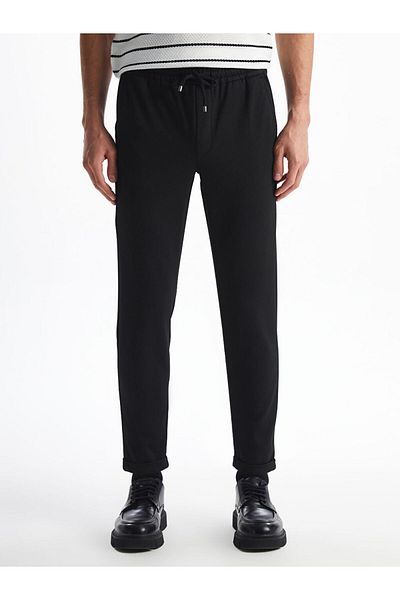 LC Waikiki Ανδρικό παντελόνι LCW Vision Black Slim Fit