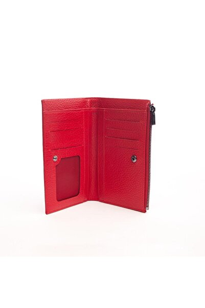 derinet Hakiki Deri Para Bölmeli Fermarlı Cüzdan