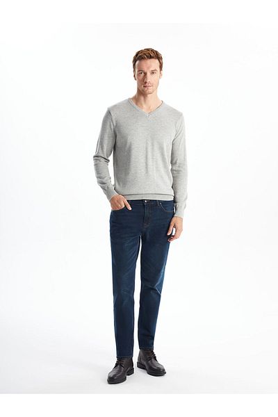 LC Waikiki V-Neck Long Sleeve Men's Knitwear Sweater