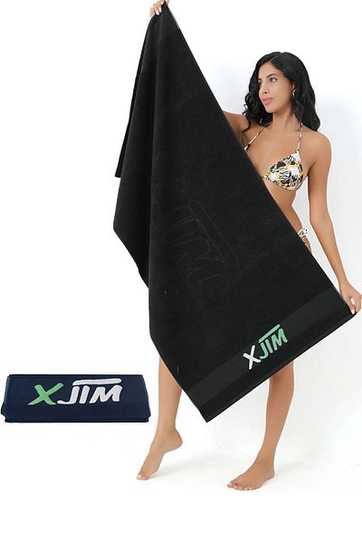 XJIM XJİM Πετσέτα μπάνιου γυμναστικής 70 X 140 και 1 Αθλητική πετσέτα 30 x 100
