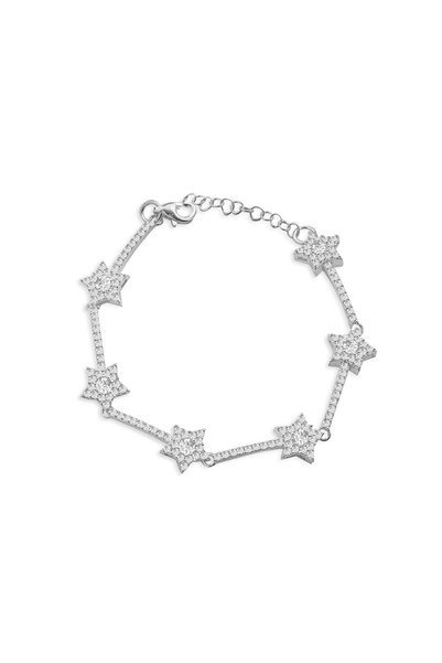 Spossy Silver Jewelry Yıldız Suyolu Bileklik