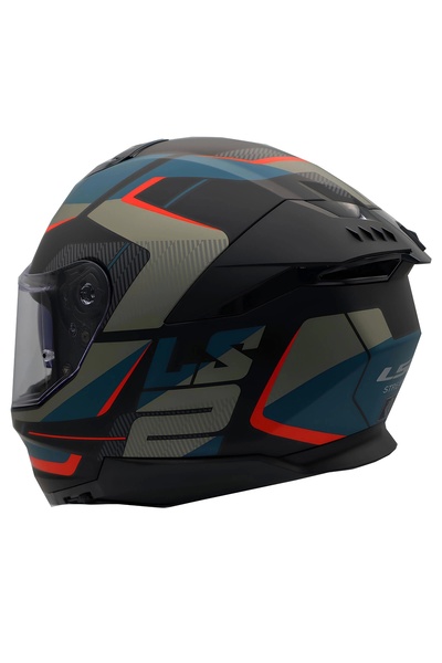 LS2 STREAM 2 ROAD MAT SİYAH-GRİ-MAVİ-KIRMIZI KASK