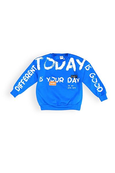 Mnk Baby&Kids Παιδική αθλητική φόρμα 3 κλωστών Fleece - MNK 415169   Saks Blue