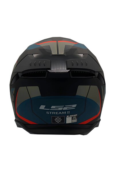 LS2 STREAM 2 ROAD MAT SİYAH-GRİ-MAVİ-KIRMIZI KASK