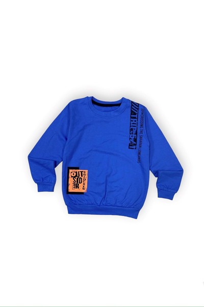 Mnk Baby&Kids Παιδική αθλητική φόρμα δύο κλωστών Unisex MNK0553 SAKS BLUE