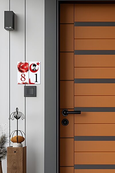 MODA CERO Turkish Flag_Ceramic Door Number: 7