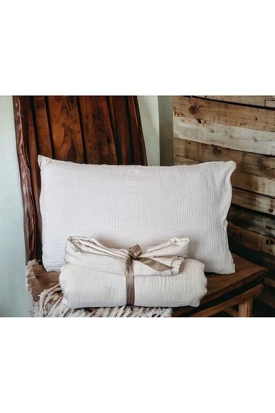 YASEMİNİNEVİ Single Muslin Sheet and Pillow Set - Elastic