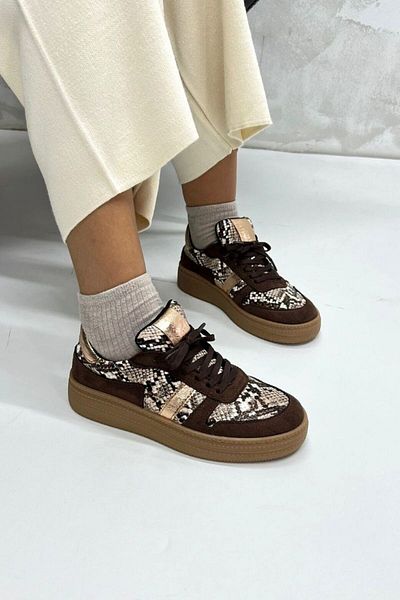 inizio Brown Color Women's Sports Shoes Ds067