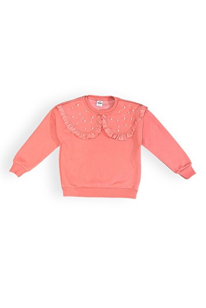 Mnk Baby&Kids Φούτερ για κορίτσια Fleece 3 Thread - MNK 414418   ΣΟΛΩΜΟΣ