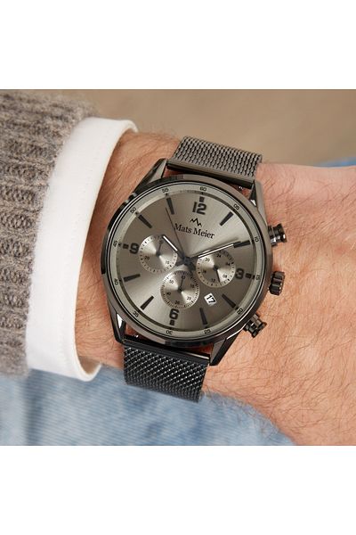 Mats Meier Grand Cornier Chronograph Men's Watch Gun Metal Mm00136