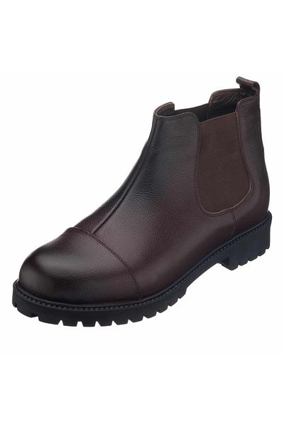 İriadam Brown Colored 45-50 Gg1284 Model Men's Boots - Comfortable Wide Fit, Cowhide