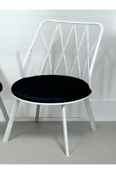 istanbul mob Yıldız Masa Tk  Beyaz ( 4sandalye 1  Masa)  Siyah Döşeme