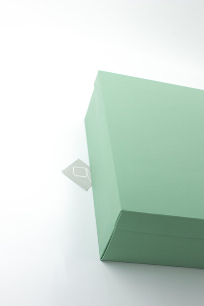 carton box Karton Kutu 1 Adet Yeşil Katlanabilir Hediye Kutusu 25 Cm X 28,5 X 9 Cm