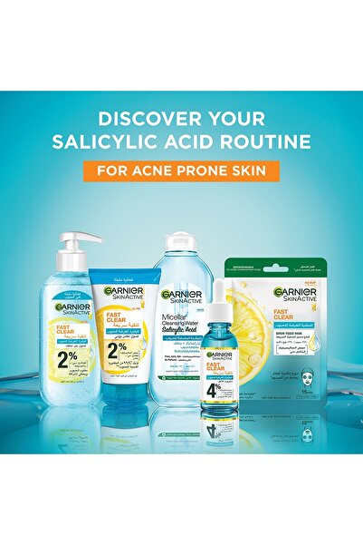 Garnier Skinactive Fast Clear Gel Wash, 200ml