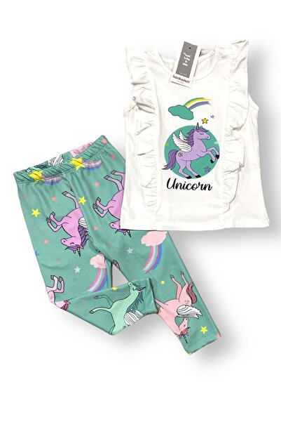 Mnk Baby&Kids Set colanți pentru fetiță Mnk0529 VERDE