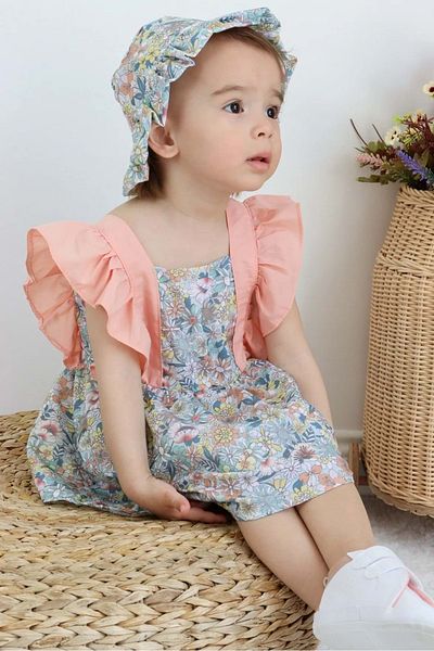 Mnk Baby&Kids Baby Girl Cotton Crispy Baby Dress TF7313 PUDRA