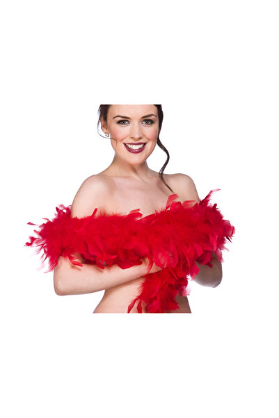 Marsilyan 2 Meter Boa Feather Otriş - Red İeg-U87I5869