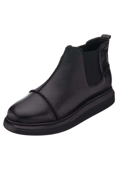İriadam 45 46 47 48 49 50 Mr2023 Black Large Size Calf Leather Comfortable Wide Size Men's Boots