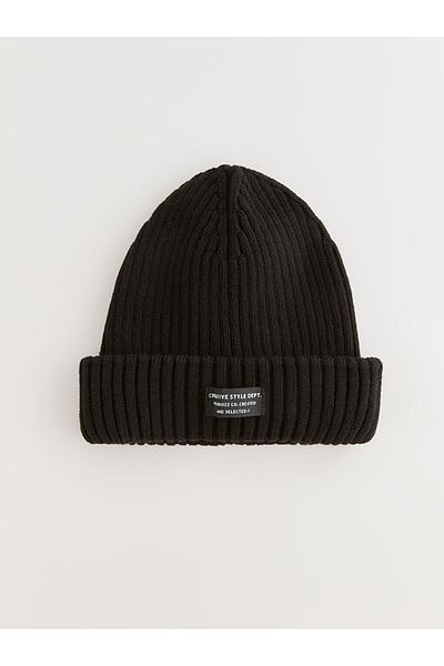 LC Waikiki Men's Beret with Label Detail