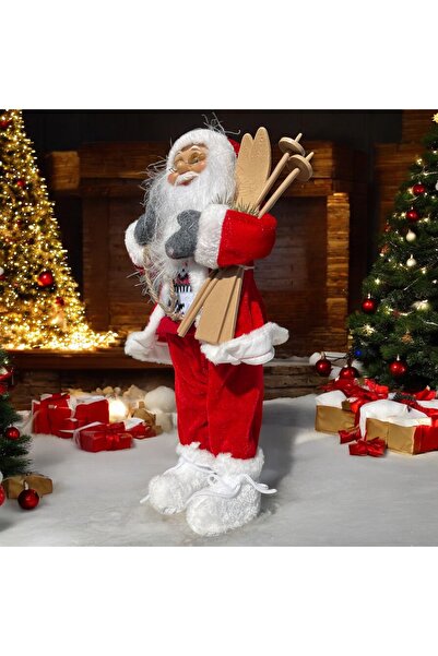 Genel Markalar Yılbaşı Yeni Yıl Dekor Süs Noel Baba Biblo 45 Cm