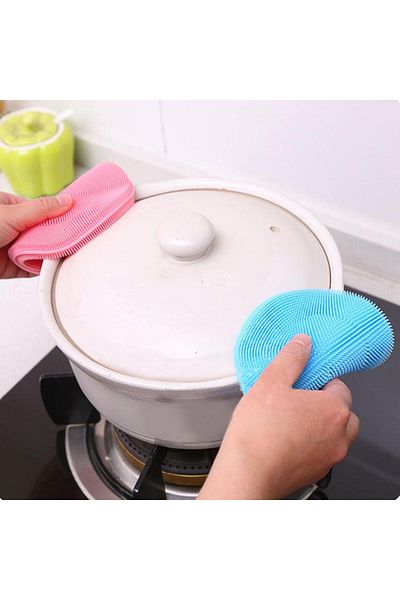 PERİBOİA Set of 2 Multi-Purpose Silicone Dish Brushes
