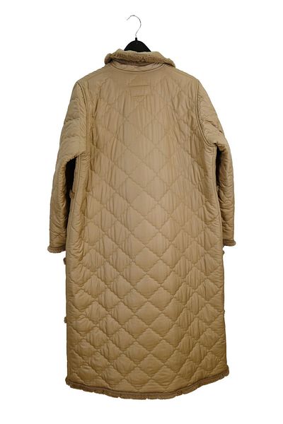 Berin Women's Large Size Interlayer Plush Coat 5930 Camel