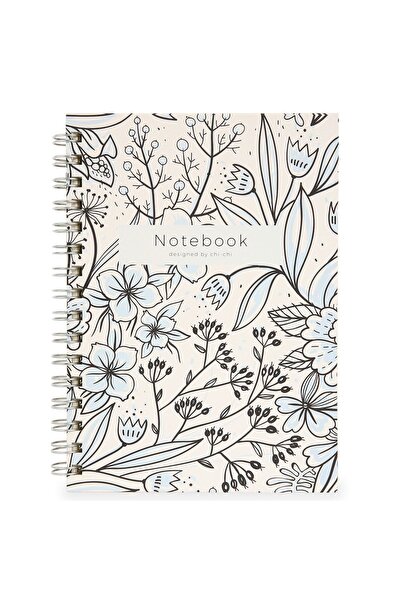 Chi-Chi Papers Checked Notebook - Jennifer, Ringed Notebook, Memory Notebook