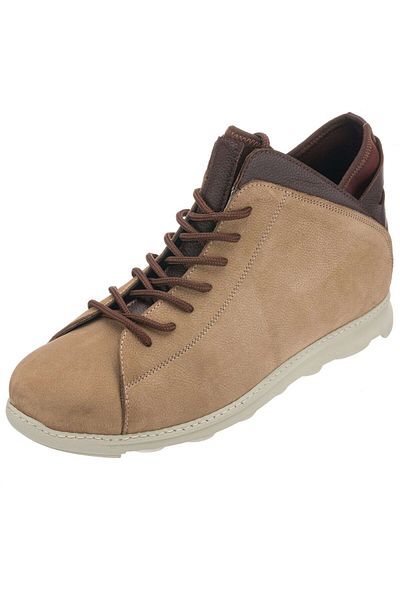 İriadam حذاء رجالي من جلد البقر Sand Nubuck - مقاس كبير 45-50، مقاس واسع مريح