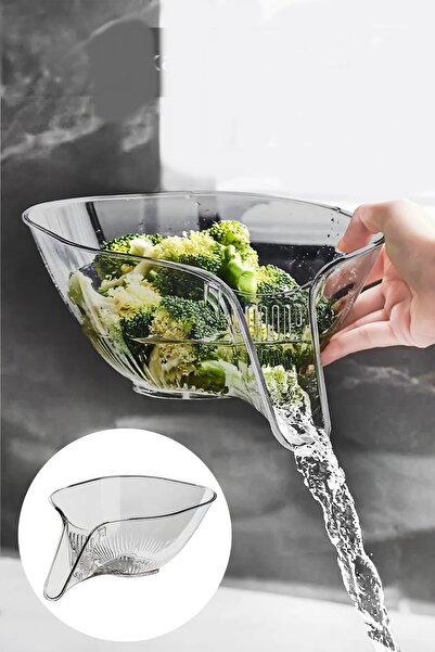 Marsilyan Countertop Acrylic Kitchen Sink Drainer Multi-Functional Vegetable ...