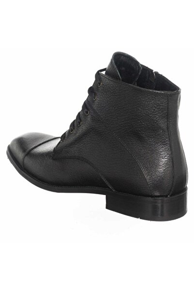 İriadam 45-46-47-48-49-50 Numara Us142 Siyah Deri Vip Erkek Büyük Numara Bot