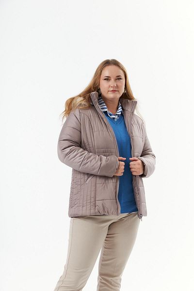 RMG A.Mink Quilted Puffer Jacket - Plus Size Lined