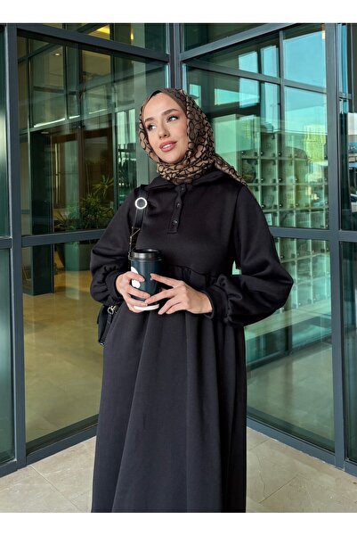 modasusev Φόρεμα με 3 κλωστές με κουμπιά στο γιακά