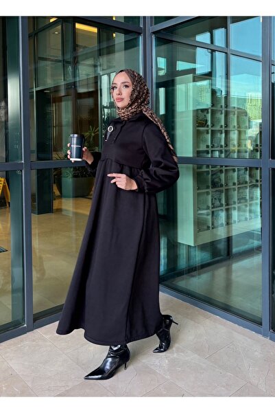 modasusev Φόρεμα με 3 κλωστές με κουμπιά στο γιακά