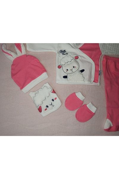 Miniworld Kuzulu Baby Girl Cotton Newborn Bodysuit Set Hospital Release